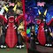 Costway 8 FT Halloween Inflatable Fire Dragon Giant Blow up Decoration with LED Lights